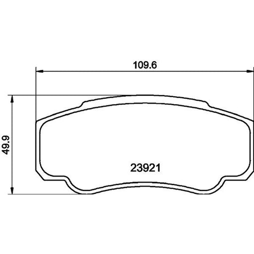 DON Rear Brake Pad Set PCP1658