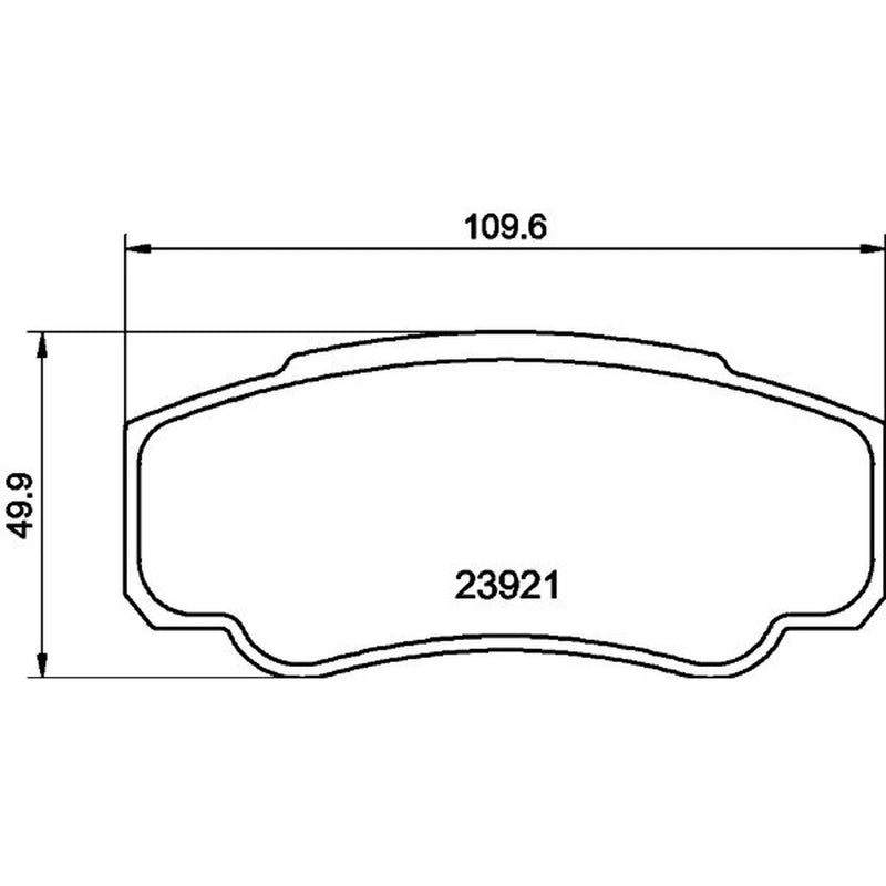 Mintex Rear Brake Pad Set MDB2540