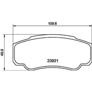DON Rear Brake Pad Set PCP1658
