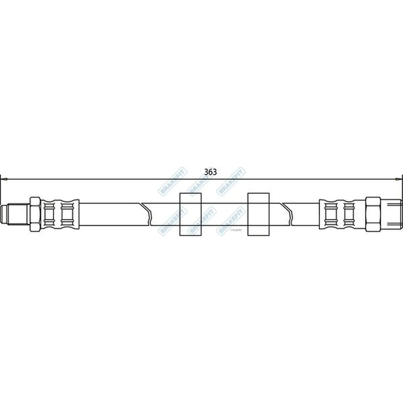 Apec Brake Hydraulic Hose Line Front BHO4277