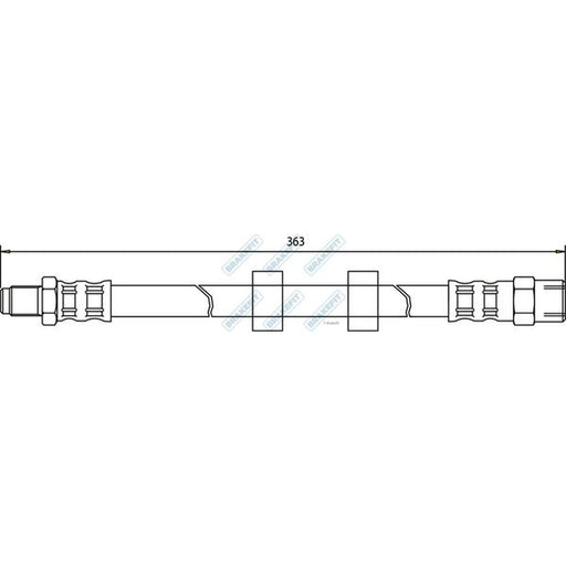 Apec Brake Hydraulic Hose Line Front BHO4277