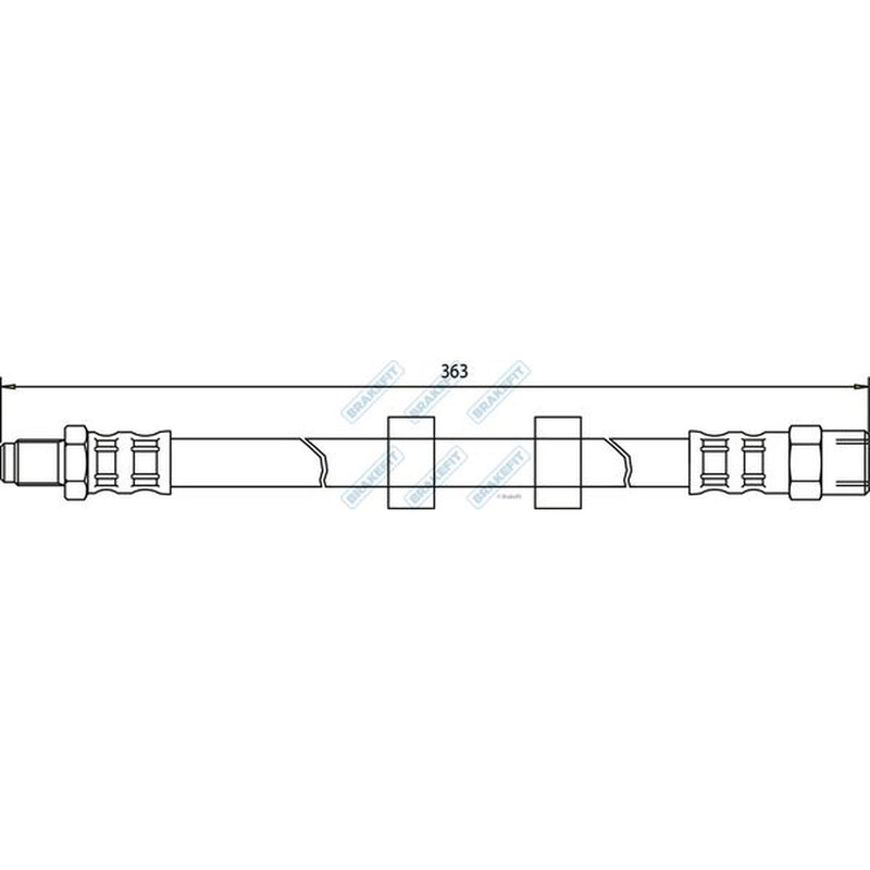 Apec Brake Hydraulic Hose Line Front BHO4277