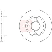 Apec 2 x Vented Front Brake Discs DSK3289