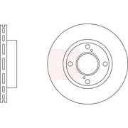 Apec 2 x Vented Front Brake Discs DSK3289