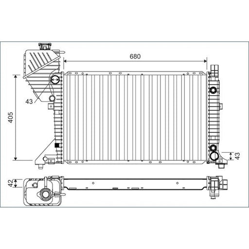 Valeo Engine Radiator 701163