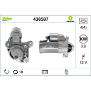 Valeo Starter Motor 12V 0.9kW 10 Teeth 438507