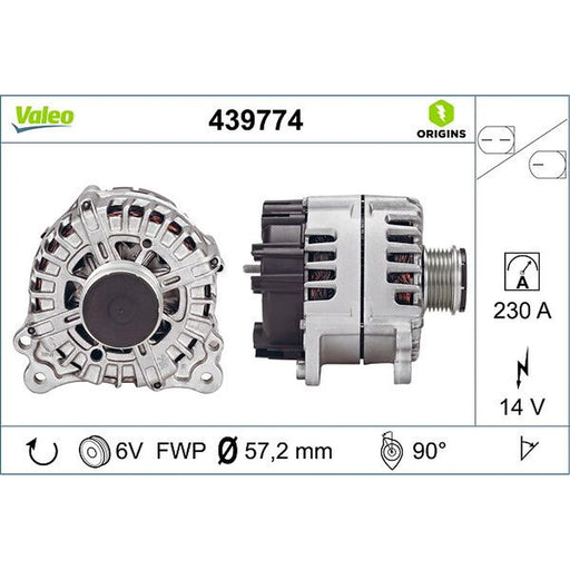 Valeo Car Alternator 12V 439774