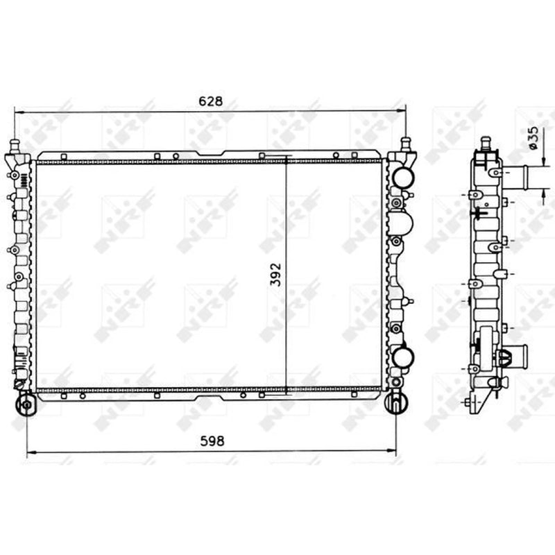 NRF Engine Radiator 58085
