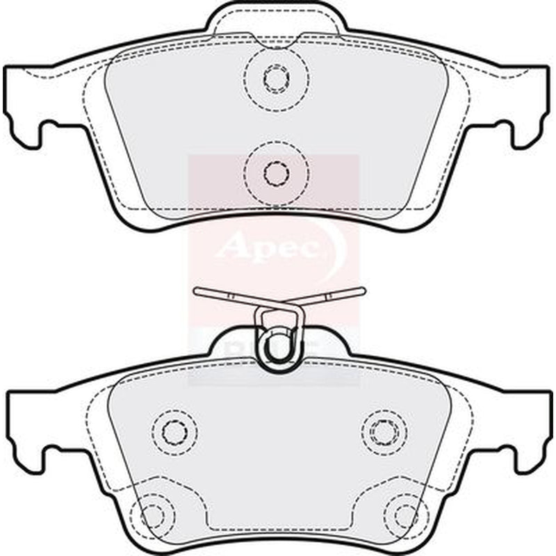 Apec Rear Brake Pad Set PD3314