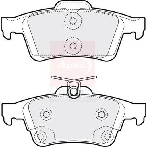 Apec Rear Brake Pad Set PD3314
