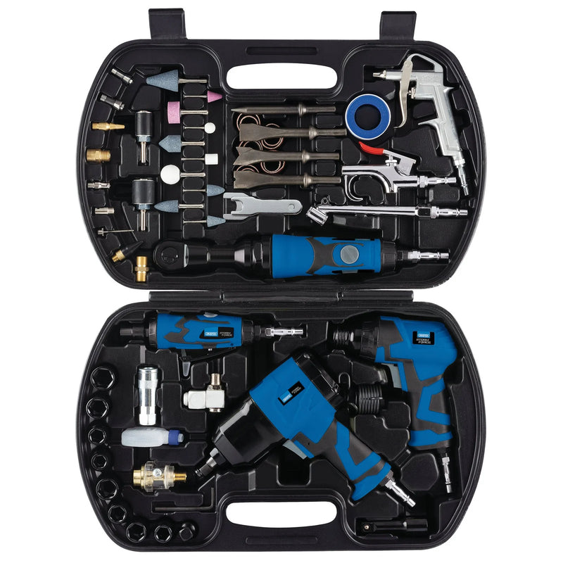 Draper Air Tool Kit 68 Piece with Impact Wrench & Accessories