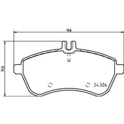 Mintex Front Brake Pad Set MDB2830