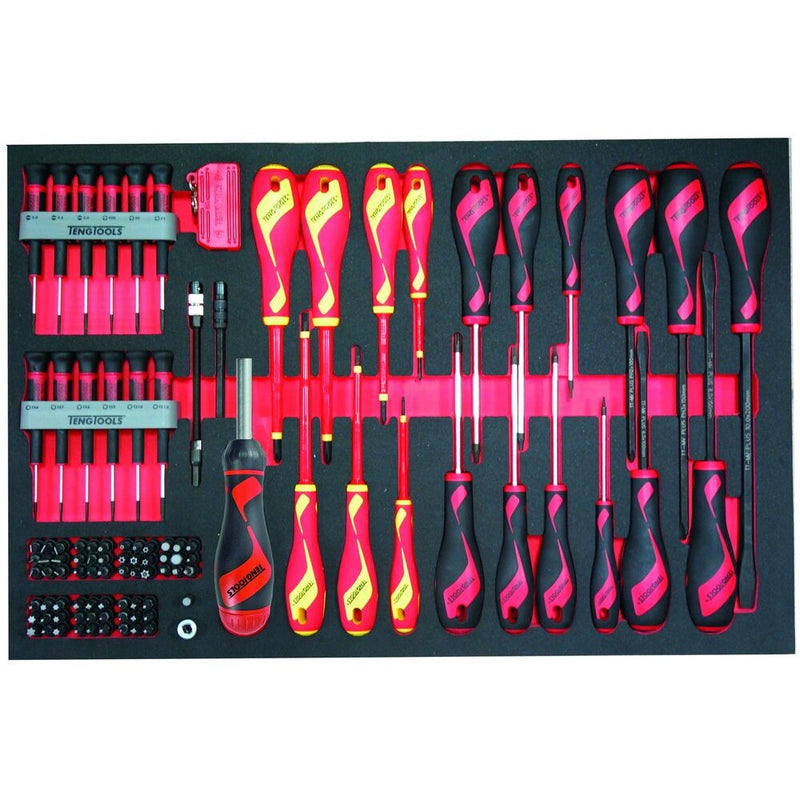 Teng Tools Screwdriver Set FOAM4X4 98 Pieces