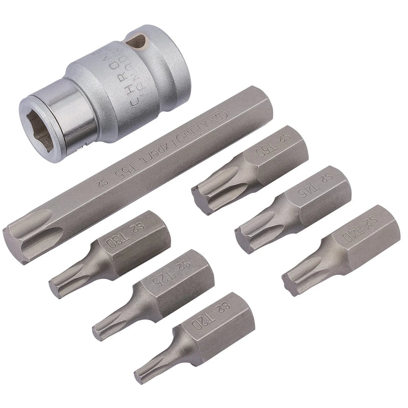 Draper Expert TX-STAR® Bit Set 1/2" Sq. Dr. 8 Piece