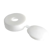ForgeFix Hinged Cover Cap White No. 6-8 Bag 100 - 100HCC0
