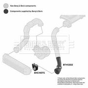 Borg & Beck Intercooler Turbo Charge Air Hose BTH1202