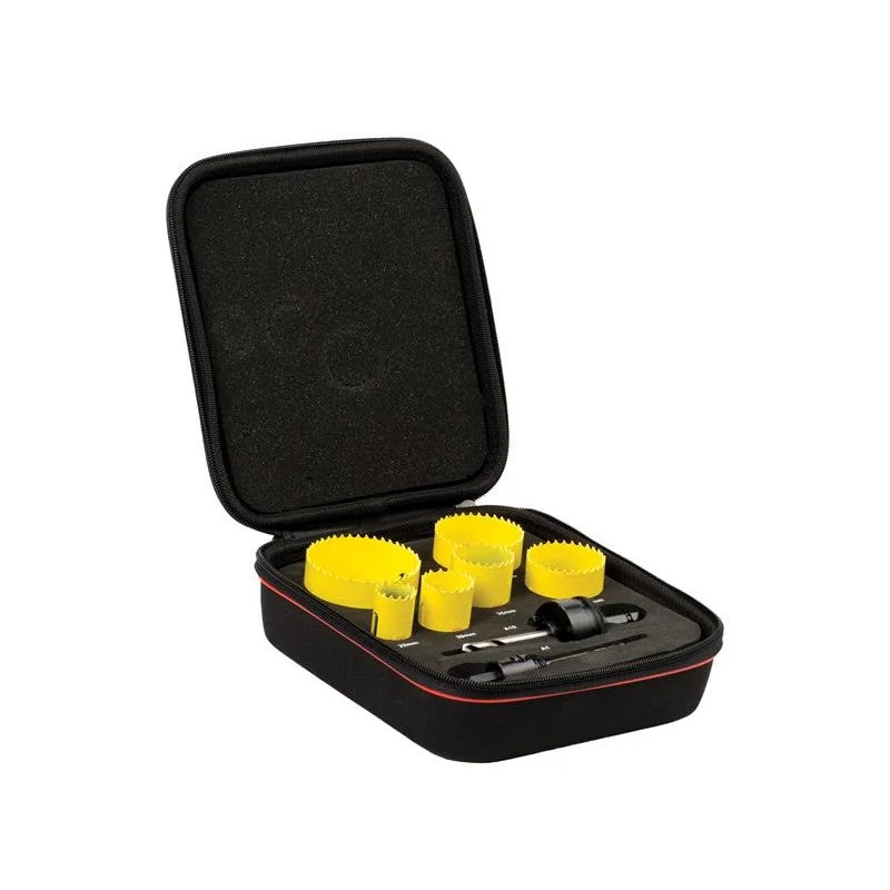 Starrett KFC06023 Fast Cut Bi-Metal General Purpose Holesaw Kit, 8 Piece