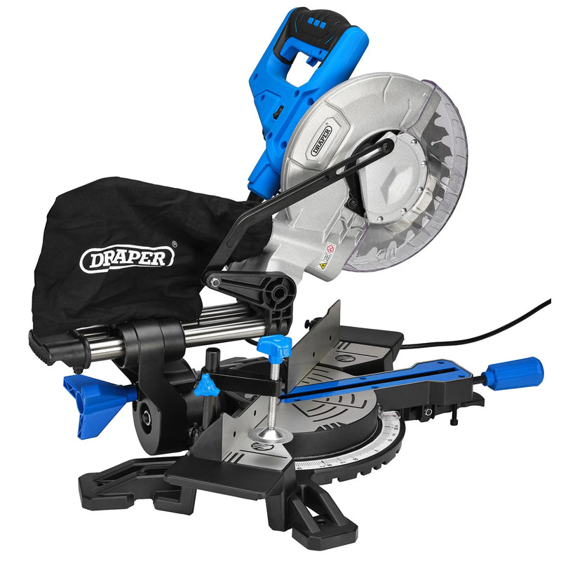 Draper 230V Sliding Compound Mitre Saw SMS210B 210mm 1500W