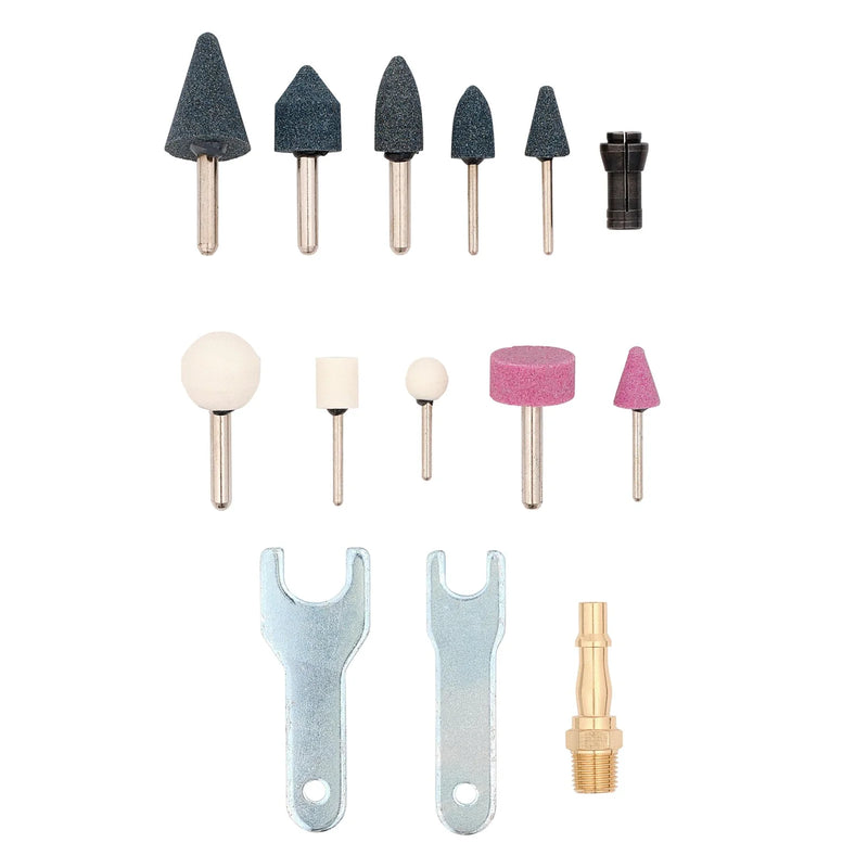 Draper Air Die Grinder Kit 15 Piece with 4-Speed Regulator