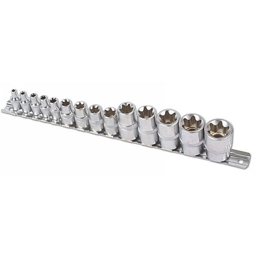 Laser Tools Star Socket Set 1/4"D, 3/8"D, 1/2"D 14pc - PL