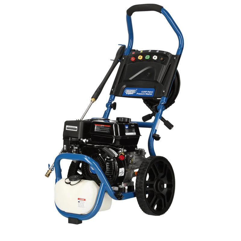 Draper Expert Petrol Pressure Washer 6.5HP Heavy-Duty Cleaning