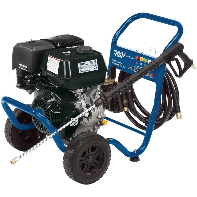 Draper Expert Petrol Pressure Washer 13Hp Heavy Duty