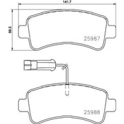DON Rear Brake Pad Set PCP1709