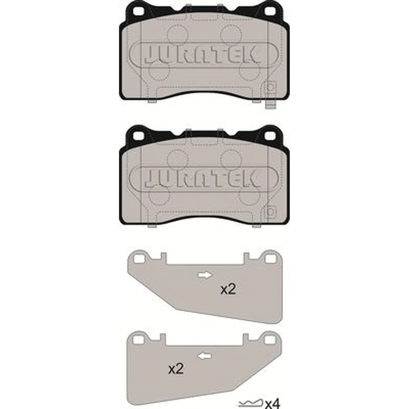 Juratek Front Brake Pad Set JCP8265