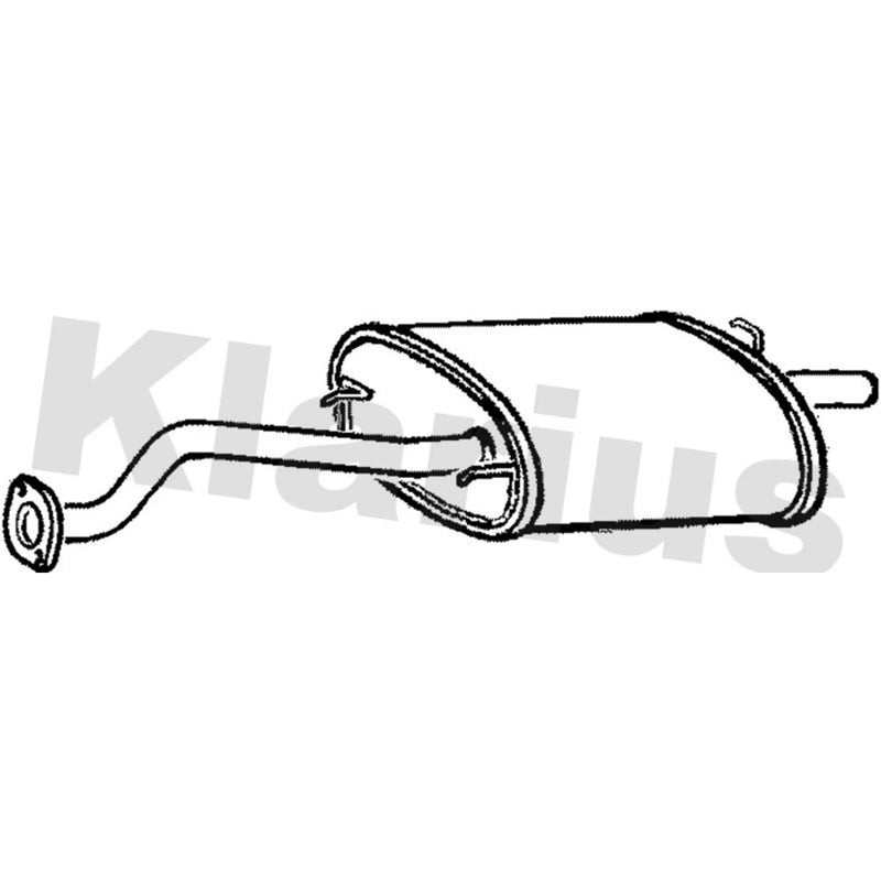 Klarius Box With Tail Pipe Rear RR170V