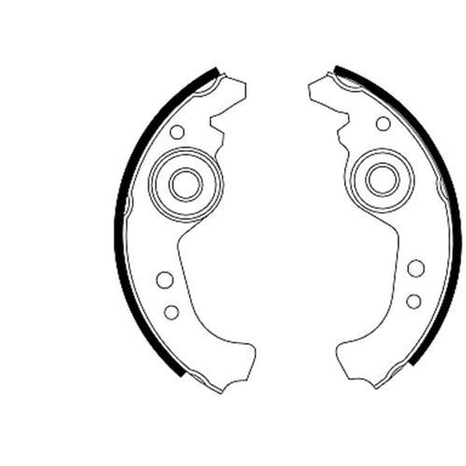 Mintex 4 x Brake Shoe Set Axle Kit MFR45