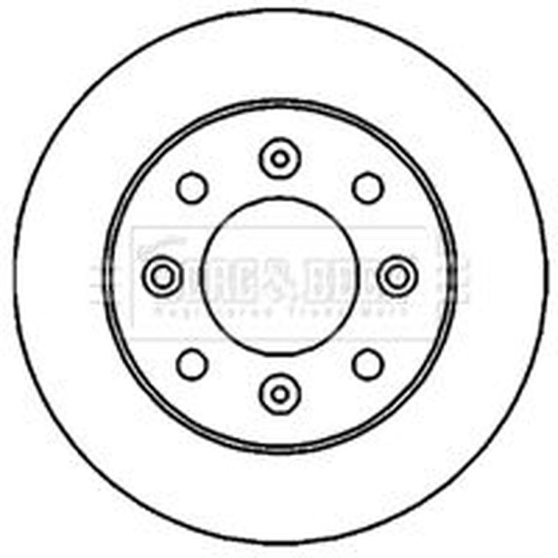 Borg & Beck 2 x Vented Front Brake Discs BBD4713