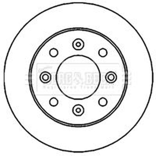 Borg & Beck 2 x Vented Front Brake Discs BBD4713