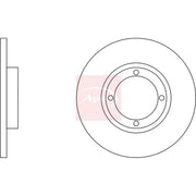 Apec 2 x Solid Front Brake Discs DSK301
