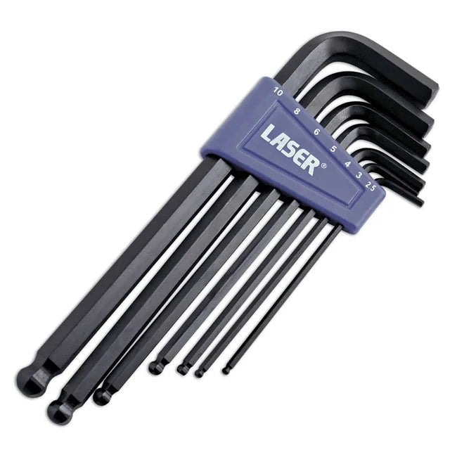 Laser Tools Ball End Hex Key Set 7pc - PL