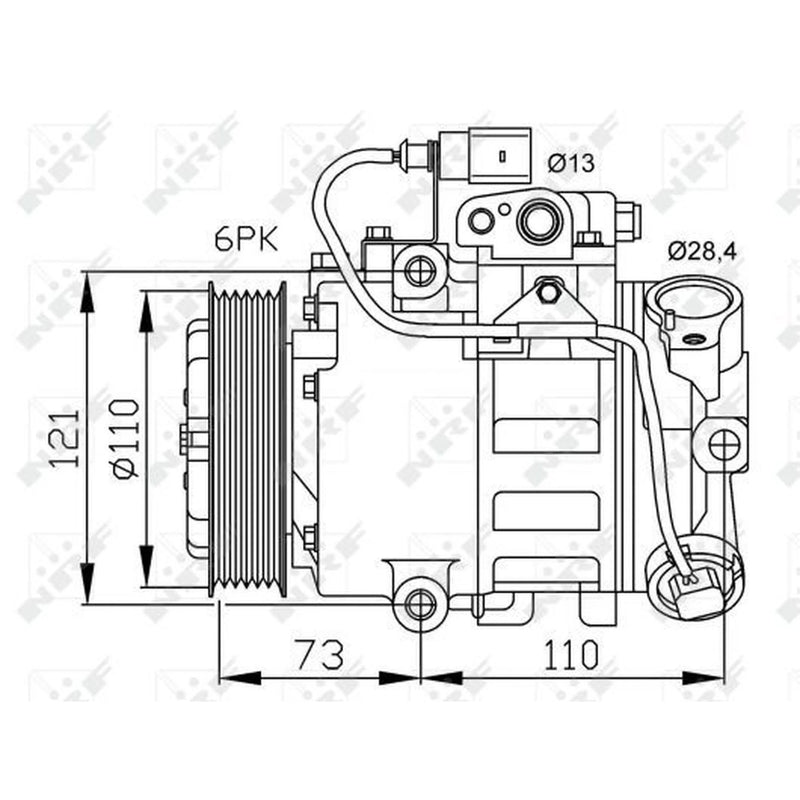 NRF Air Conditioning Compressor 32225