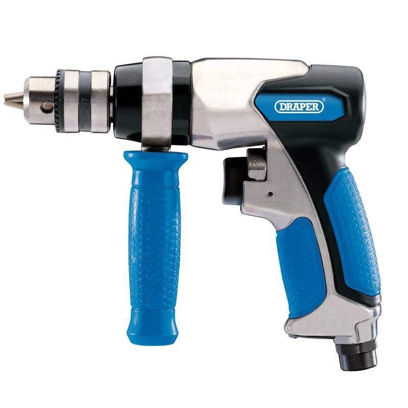 Draper Reversible Air Drill 10mm with Ergonomic Grip