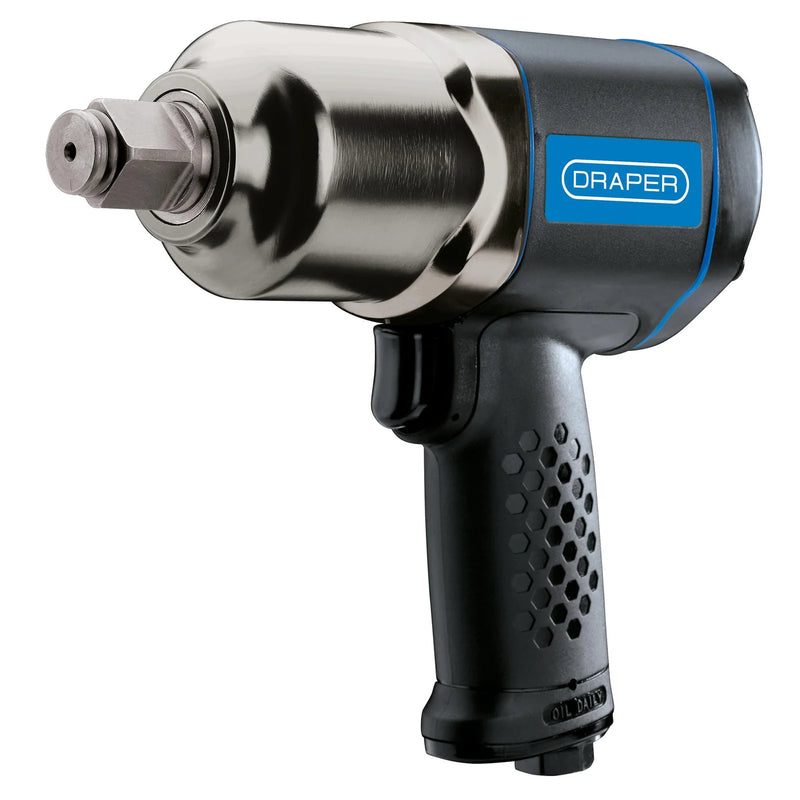 Draper Air Impact Wrench, Sq. Dr. - Heavy Duty Hammer Mechanism