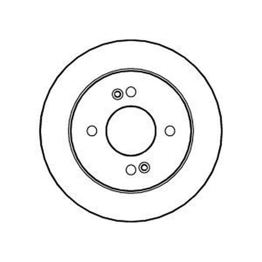 Abtex 2 x Solid Rear Brake Discs BD1283S