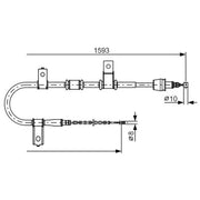Bosch Handbrake Cable Right Rear 1 987 482 224