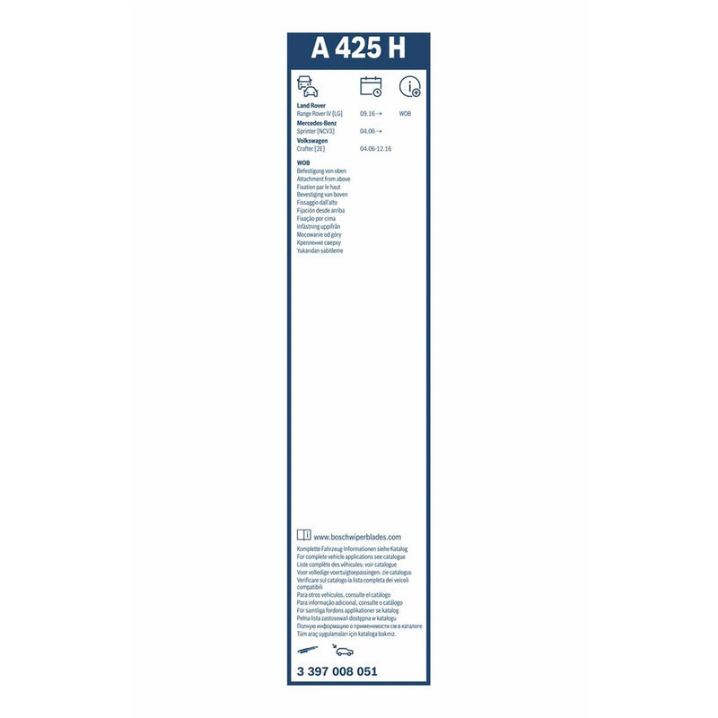 Bosch Aerotwin Wiper Blade 425mm — A425H