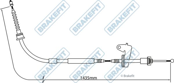Apec Handbrake Cable Left Rear fits Mini Mini 2001-2008