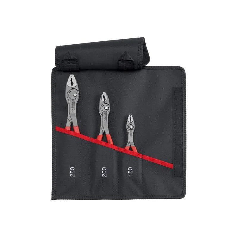 KNIPEX 00 19 61 V01 TwinGrip® Slip Joint Pliers Set, 3 Piece - 00 19 61 V01