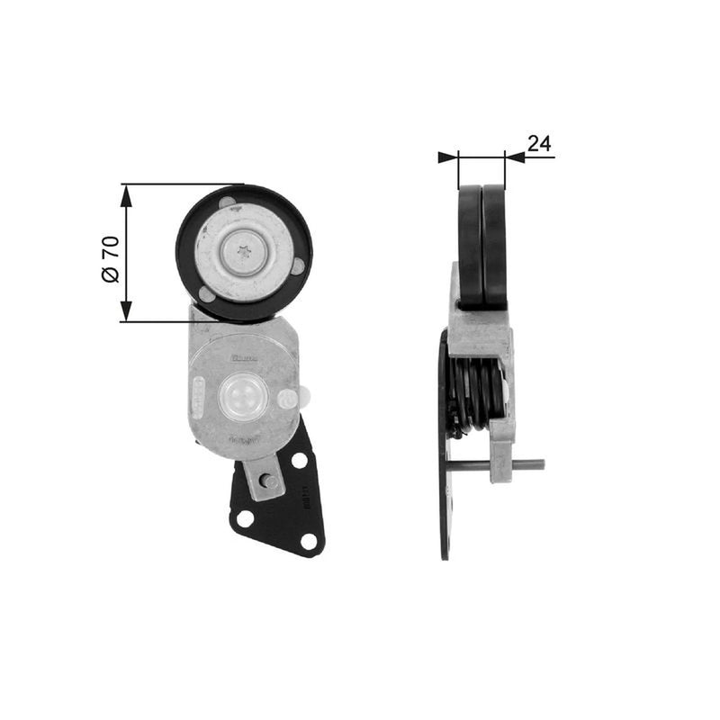 Gates Auxiliary Belt Tensioner T38426