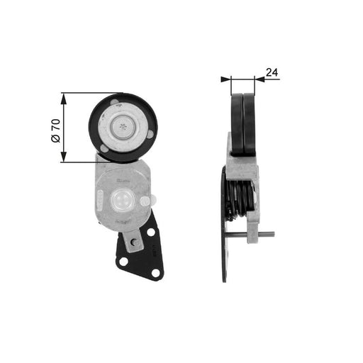 Gates Auxiliary Belt Tensioner T38426