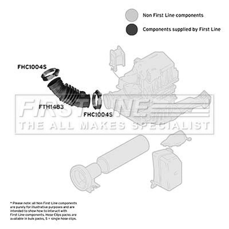 First Line Air Filter Intake Hose NBR (nitrile butadiene r FTH1483