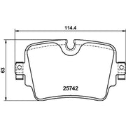 Mintex Rear Brake Pad Set MDB3388