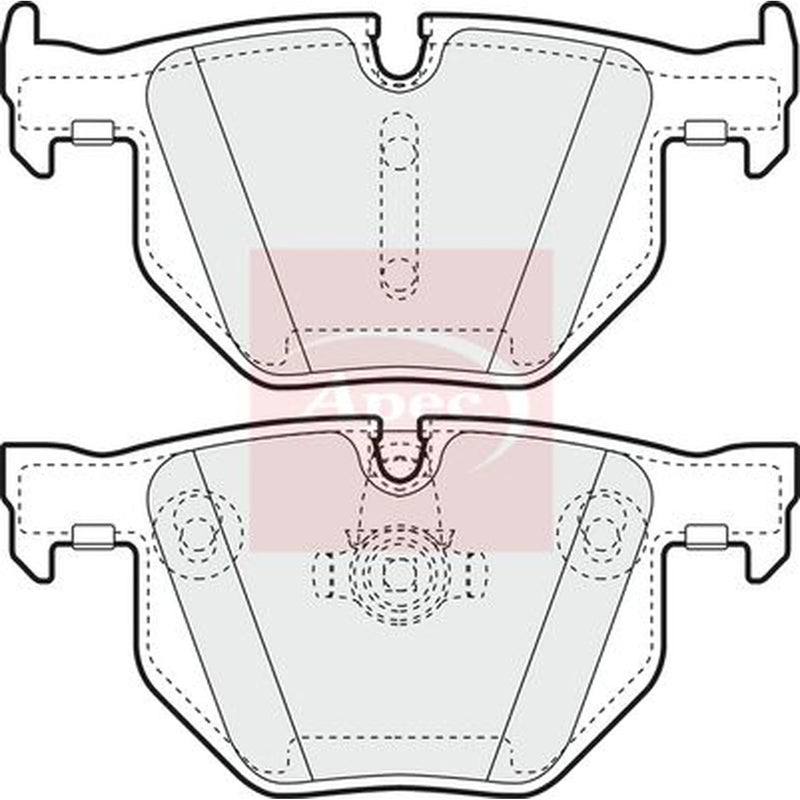 Apec Rear Brake Pad Set PAD1344