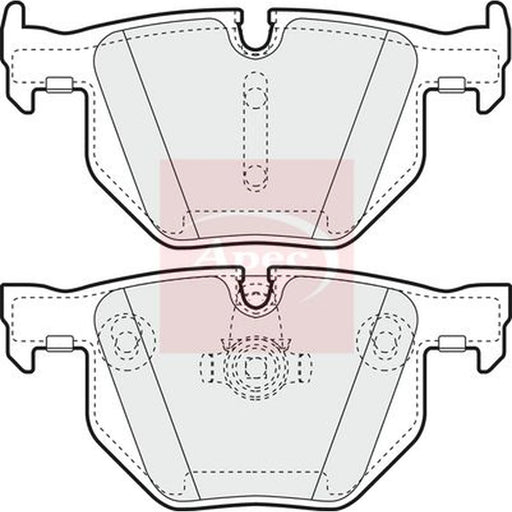 Apec Rear Brake Pad Set PAD1344