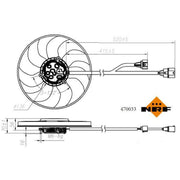 NRF Engine Cooling Fan 470033