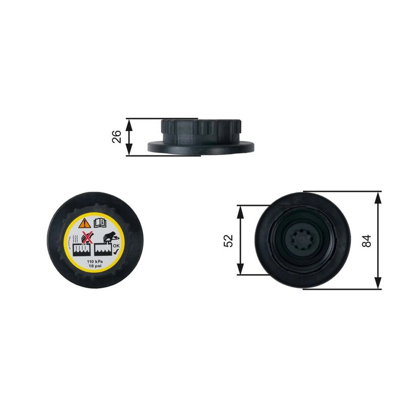Gates Coolant Expansion Tank Cap RC246